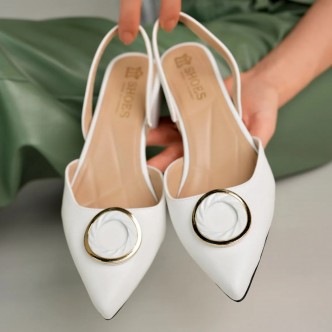 MODAPAPUÇ Jerry Kadın Sivri Burun Arkası Açık Klasik Topuklu Ayakkabı